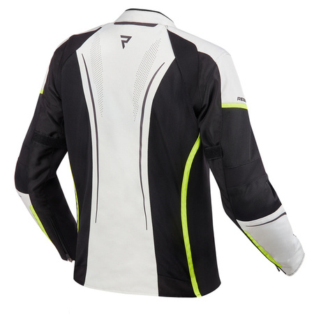 Motocyklowa Kurtka Tekstylna Rebelhorn Flux Lady Black/Ice/Flo Yellow