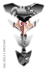 ONEDESIGN tankpad Expression Slim face szara