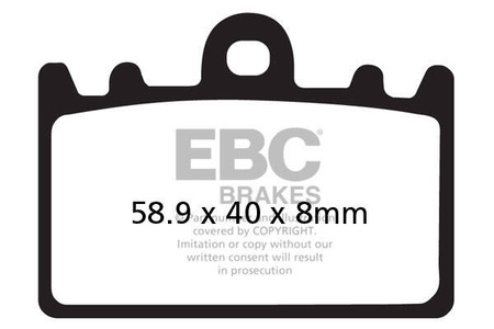 EBC Klocki hamulcowe FA180HH wzmacniane (kpl. na 1 tarcze)