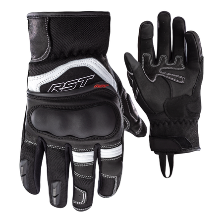 Motocyklowe Rękawice Skórzane RST Urban Air 3 Mesh CE Black/White (2673)