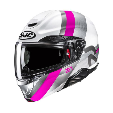 KASK MOTOCYKLOWY HJC RPHA91 FENSH WHITE PINK