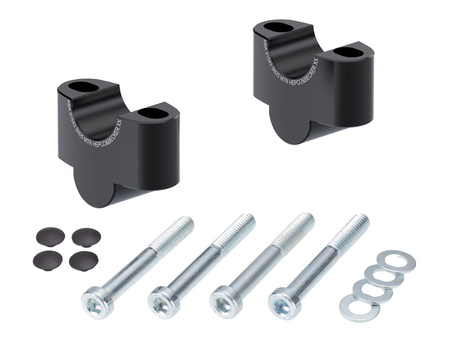 Handlebar riser 25 mm black for Honda NC 750 S / DCT (2014-2020)