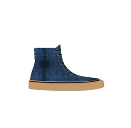 BUTY TEKSTYLNE BROGER CALIFORNIA WASHED BLUE