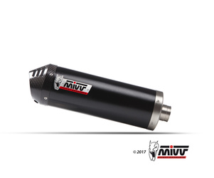 Mivv Układ wydechowy OVAL BLACK STAINLESS STEEL WITH CARBON CAP KAWASAKI VERSYS 650 2024-2025