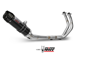 Mivv Układ wydechowy GP BLACK STAINLESS STEEL WITH CARBON CAP YAMAHA MT-07 / FZ-07 2021-2024