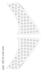 ONEDESIGN Komplet gripów przeźroczystych dla Yamaha TMAX from 2008