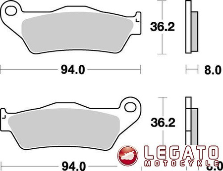 KLOCKI HAMULCOWE SBS 671 LS