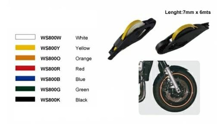 Taśma odblaskowa na felgę z aplikatorem KEITI Black