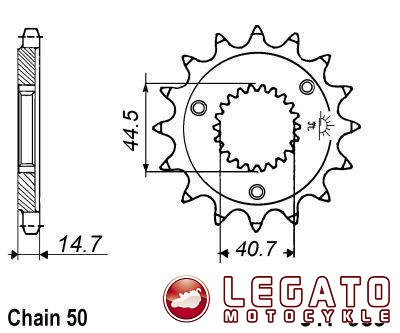 ZĘBATKA NAPĘDOWA JT PRZÓD (530)