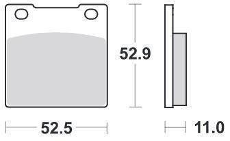 KLOCKI HAMULCOWE SBS 526 HF