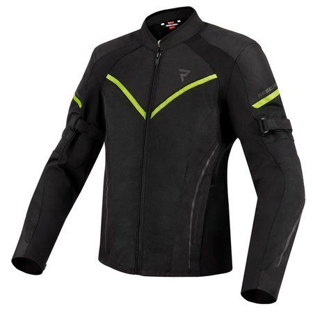 Motocyklowa Kurtka Tekstylna Rebelhorn Flux Lady Black/Flo Yellow