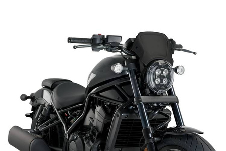 Owiewka PUIG Retroplate do Honda CMX1100 Rebel 2021-25 (aluminiowa) Czarny (N) 20822N