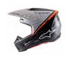 KASK ALPINESTARS S-M5 RAYON BLACK/WHITE/FLUO ORANGE MATT