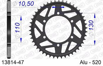 13814-47 520 AFAM ZĘBATKA TYLNA ALUMINIOWA