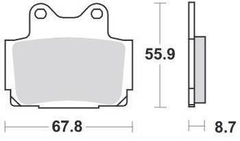 KLOCKI HAMULCOWE SBS 570 HS
