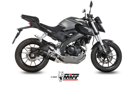 Mivv Układ wydechowy GP BLACK STAINLESS STEEL WITH CARBON CAP YAMAHA MT-125 2015-2019