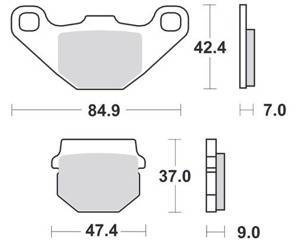 KLOCKI HAMULCOWE SBS 101 HF