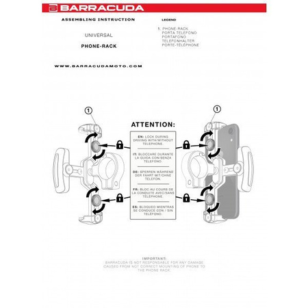 Barracuda Uchwyt na telefon
