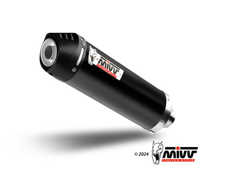Mivv Układ wydechowy OVAL BLACK STAINLESS STEEL WITH CARBON CAP YAMAHA T-MAX 560 2022-2024