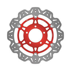 EBC Tarcza hamulcowa motocyklowa VR662RED VEE, czerwona