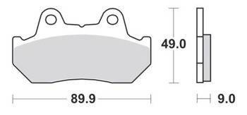 KLOCKI HAMULCOWE SBS 127 HF
