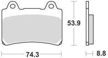 KLOCKI HAMULCOWE SBS 613 HF