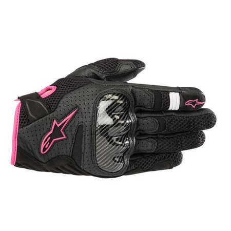 RĘKAWICE ALPINESTARS LADY STELLA SMX-1 AIR V2 BLACK/FUCHSIA