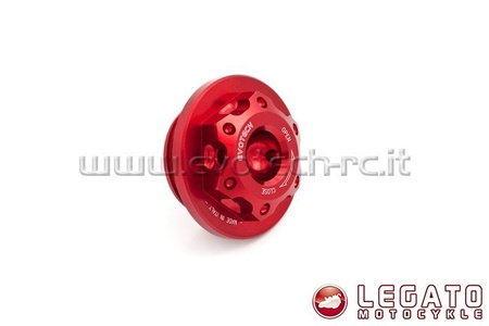 Korek wlewu oleju   EVOTECH RC  Kawasaki czerwony