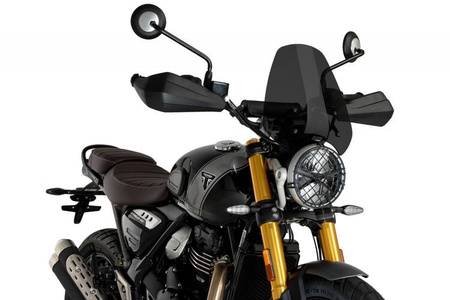 Owiewka PUIG do Triumph Scrambler 400X / Speed 400 2024-2025 (Sport) Mocno przyciemniany (F) 21933F