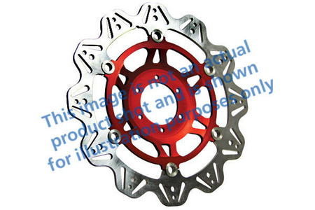 EBC Tarcza hamulcowa motocyklowa VR3089RED VEE, czerwona