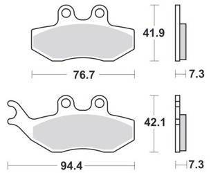KLOCKI HAMULCOWE SBS 168 CT