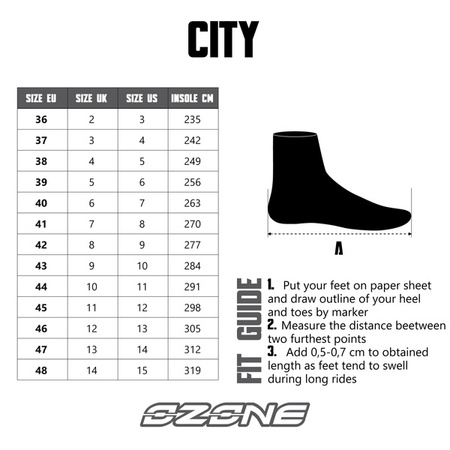 Buty Motocyklowe Ozone City Black