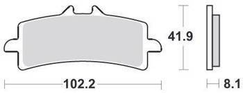 KLOCKI HAMULCOWE SBS 841 DC