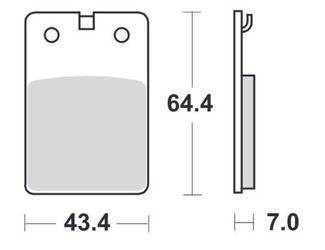 KLOCKI HAMULCOWE SBS 133 HF