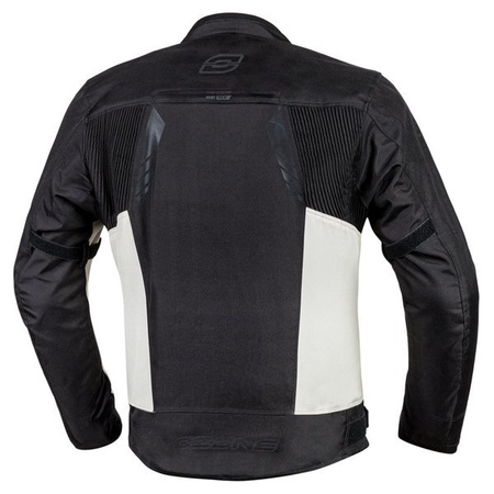Motocyklowa Kurtka Tekstylna Ozone Delta IV Black/Light Grey