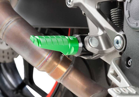 Podnóżki PUIG Racing (wymagają adapterów) Zielony (V) 6301V