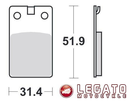 KLOCKI HAMULCOWE SBS 132 HF
