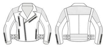 Motocyklowa Kurtka Skórzana Broger Lady Ohio Black