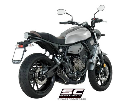 SC-Project układ wydechowy S1 Matt Black Yamaha XSR 700 (2016 – 2020)