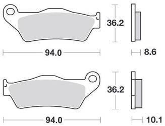 KLOCKI HAMULCOWE SBS 742 HF