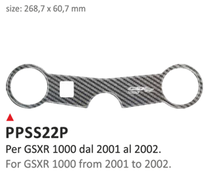 ONEDESIGN Naklejka na półkę kierownicy GSXR 1000 2001/2002