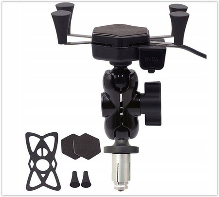 FreedConn motocyklowy uchwyt na telefon w główkę ramy MC7C + BM2R 