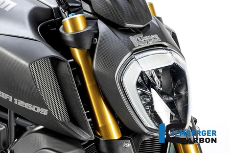 Osłona lampy przedniej matowa Ducati Diavel 1260 od 2019 - matt ILMBERGER LIA.114.DI19M.K