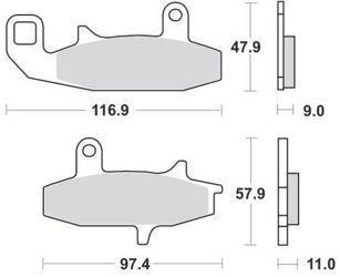 KLOCKI HAMULCOWE SBS 626 HF