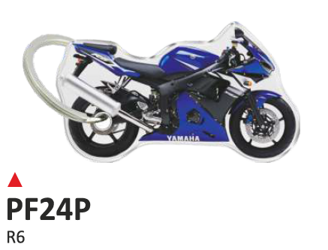 ONEDESIGN Dwustronny wypukły brelok na klucze Yamaha R6 blu