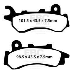 EBC Klocki hamulcowe SFAC723 skuterowe karbonowe (kpl. na 1 tarcze)