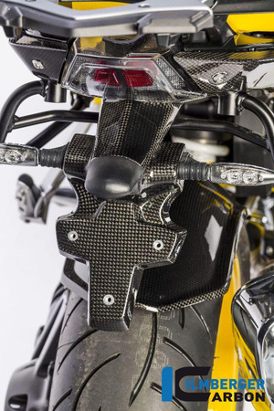 Uchwyt tablicy rejestracyjnej carbon do motocykla BMW R 1200 R (LC) od 2015 / BMW R 1200 RS (LC) od 2015 ILMBERGER NHO.018.R12RL.K