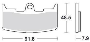 KLOCKI HAMULCOWE SBS 795 HF
