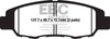 EBC Klocki hamulcowe FA670 (STD BLACK PAD) (kpl. na 1 tarcze)