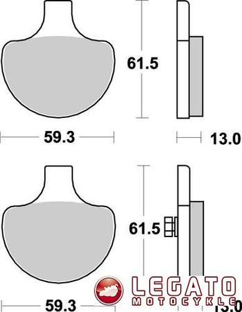 KLOCKI HAMULCOWE SBS 579 HS